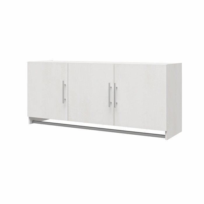 Ameriwood Home Camberly 3-Door Wall Cabinet with Hanging Rod - Ivory Oak