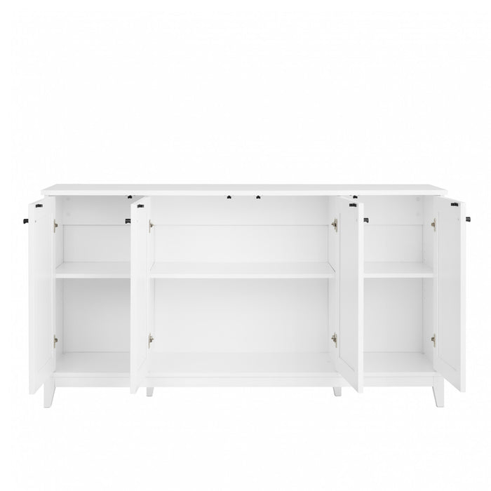 Prepac Yaletown 4-Door Buffet Console - White