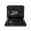 Thor Kitchen 6.0 Cu. Ft. Contemporary Professional Electric Range - Black - ARE36B | Cuisinière électrique professionnelle contemporaine Thor Kitchen de 6 pi3 - noire - ARE36B