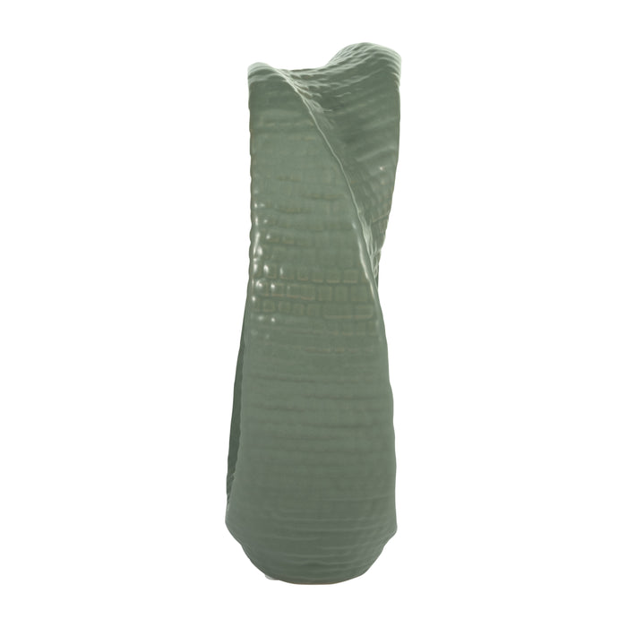 Ceramic Round 10\" Tabletop Decor - Green