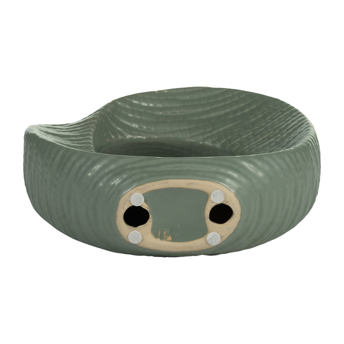 Ceramic Round 10\" Tabletop Decor - Green