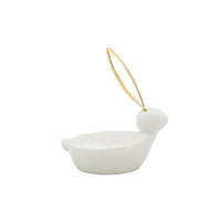 Ceramic Bunny Trinket Tray - White