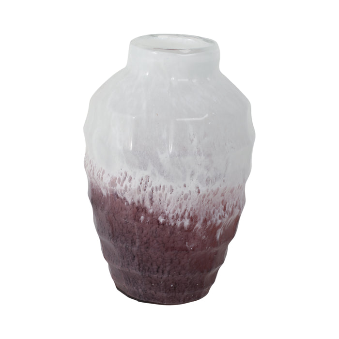 Blush Pink 12\" Glass Vase