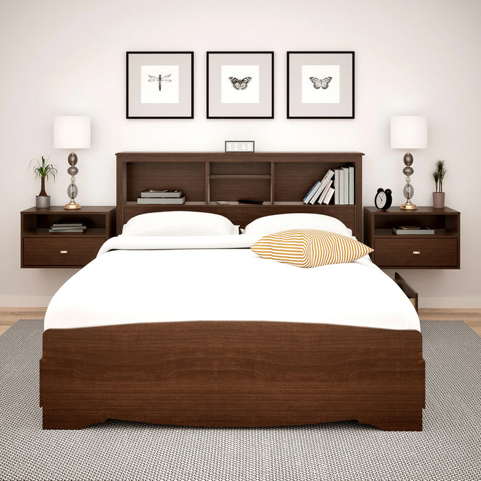 Floating Shelf with Drawer - Espresso