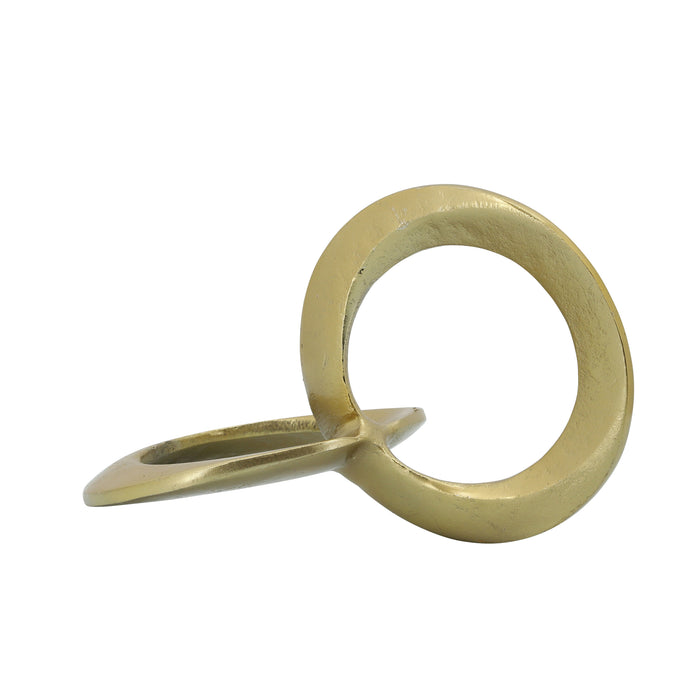 Metal 11\" Circle Links - Gold