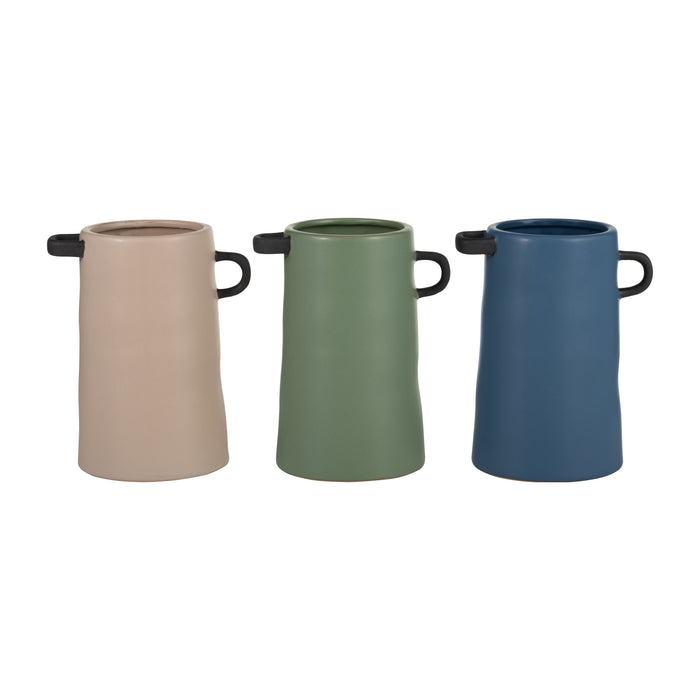 Ceramic 9\" Vase - Blue