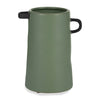 Ceramic 9\" Eared Vase - Dark Sage