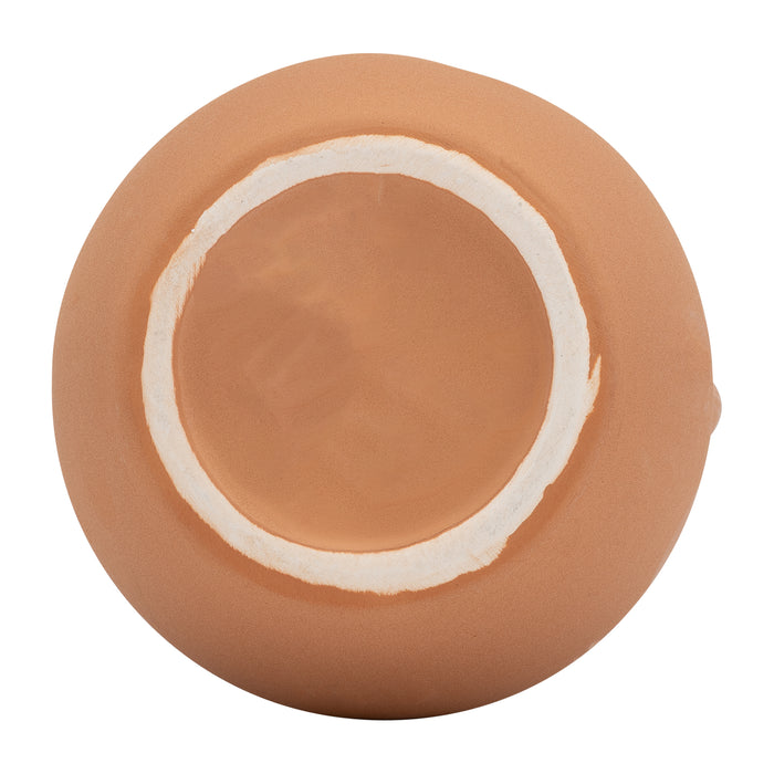 Ceramic 8\" Vase with Handles - Terracotta