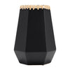 Ceramic 11\" Vase with Weaving - Black