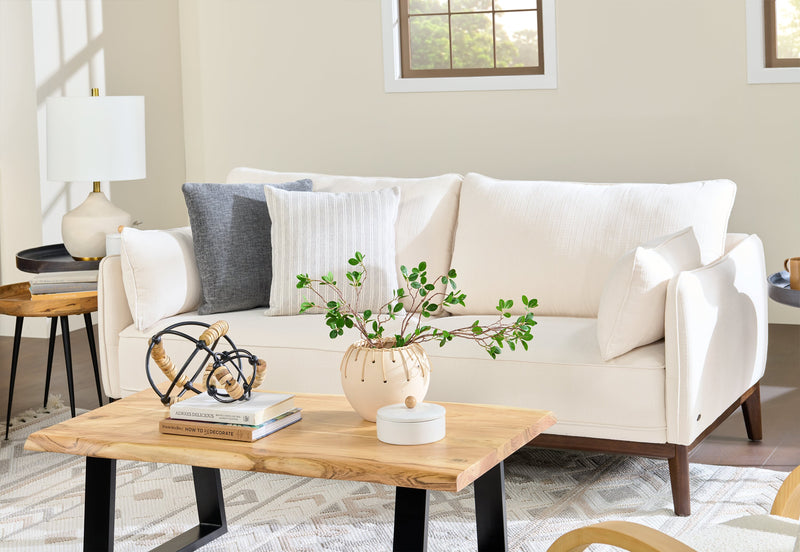 Natural 9\" Ceramic Weave Bowl