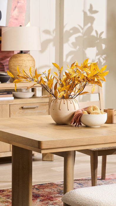 Natural 9\" Ceramic Weave Bowl