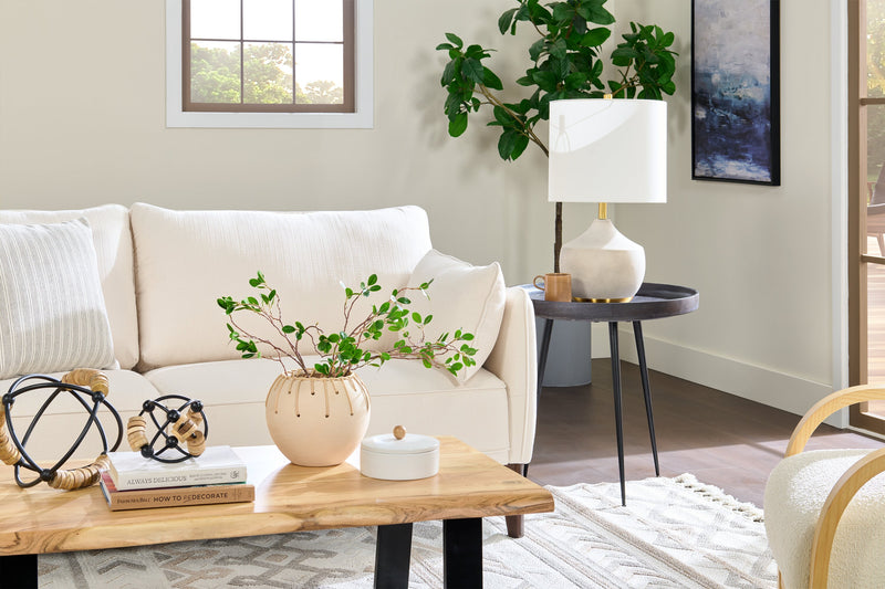 Natural 9\" Ceramic Weave Bowl