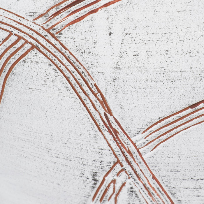 Ceramic 9\" Round Globe Vase - White