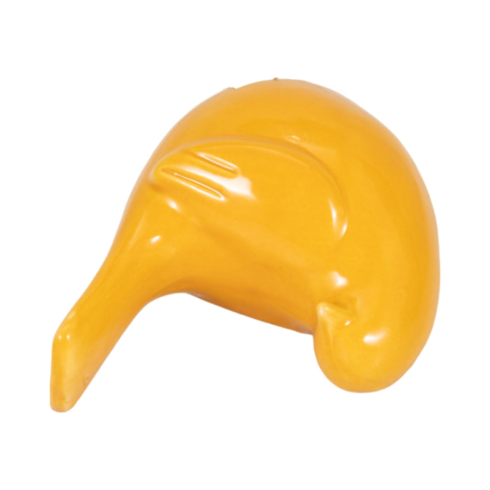 Ceramic 5\" Side View Bird - Mustard