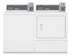 Huebsch® Coin Drop Top Load Washer and Electric Dryer – White | Laveuse à chargement par le haut et sécheuse électrique Huebsch avec système à pièces - blanches