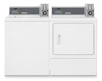 Huebsch® Coin Drop Top Load Washer and Electric Dryer – White