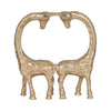 Metal 10\" Giraffe Couple - Gold