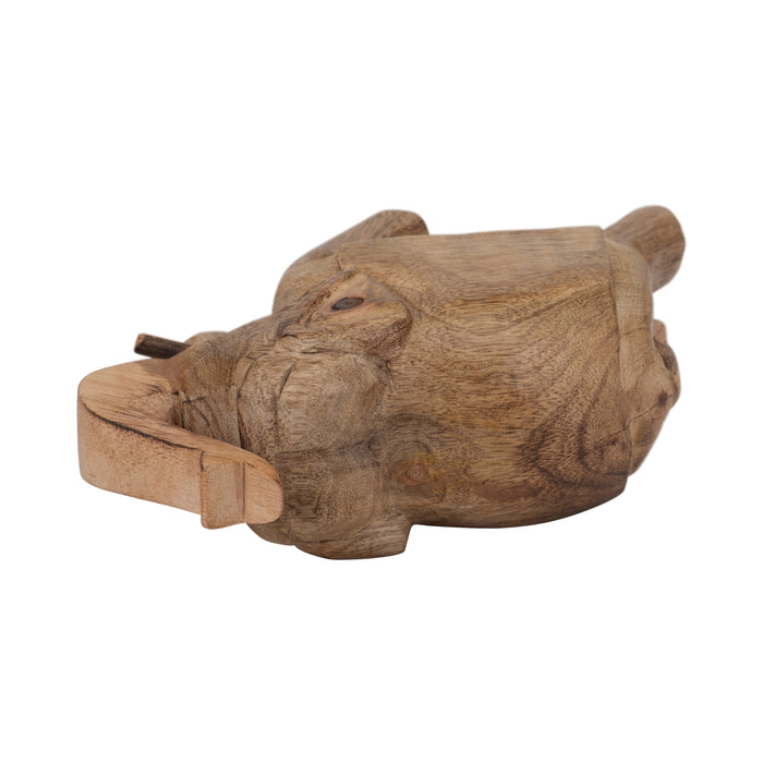 Mango Wood 7\" Elephant - Brown