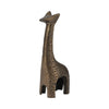 Metal 10\" Honeycomb Giraffe - Bronze