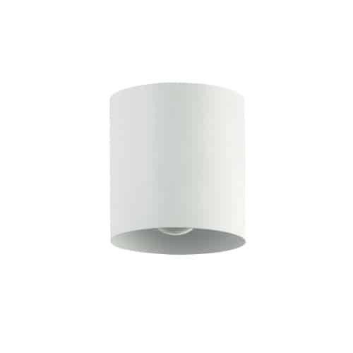 Dainolite Theron 1 Light Flush Mount Matte White Finish Lamp
