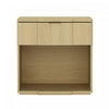 Clive Mid-Century Modern 22\" Nightstand in Natural Oak (1-Drawer)