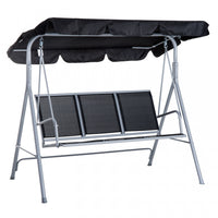 Outsunny 3-seater Patio Swing, Outdoor Swing Chair, A Frame Porch Swing With Canopy Garden Hammock G