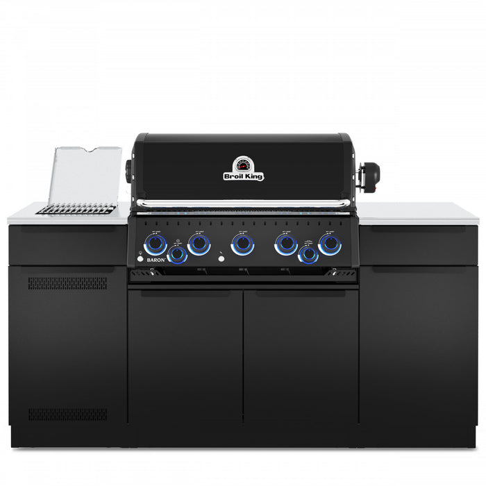 Broil King Baron 590i Shadow 5-Burner Built-In 45,000-BTU Natural Gas BBQ - 876847 Grill