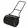 Outsunny 20\" Push/Tow Behind Lawn Roller, Heavy Duty Sod Drum Roller Filled with 16 Gal Water/Sand, Grass Flattener for Yard, Patio, Park, Black