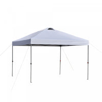 Outsunny 10' X 10' Pop Up Canopy Tent With Airy Top Vent And Bag, White