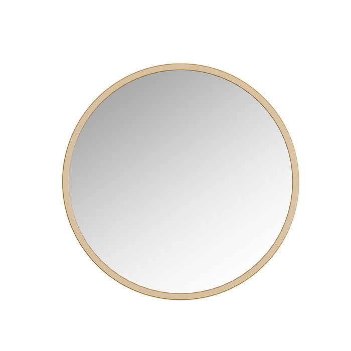 Joinery 28 Inch Framed Round Mirror In Gold
