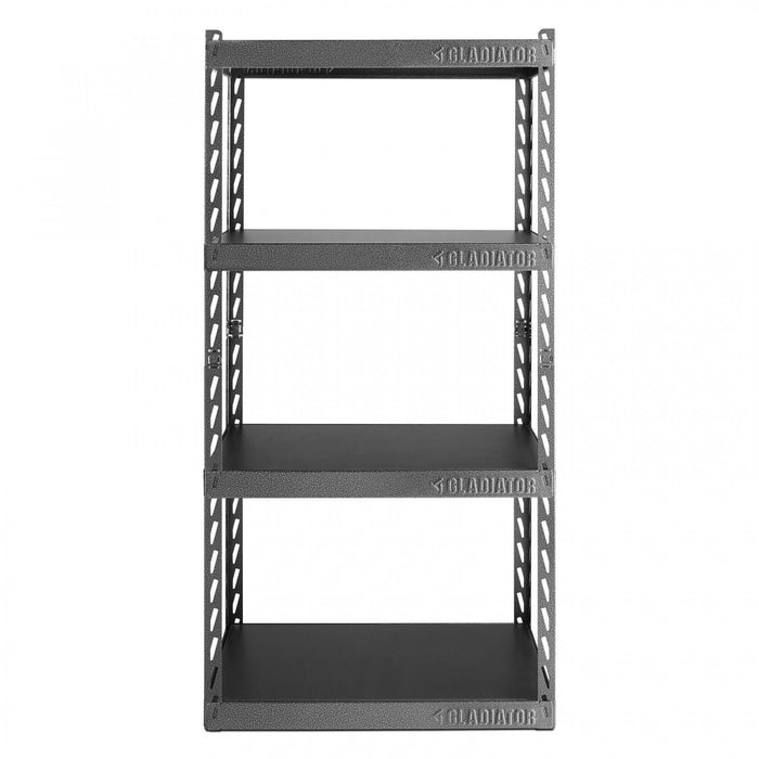 Gladiator 30\" Wide EZ Connect Rack with Four 15\" Deep Shelves - Hammered Granite