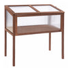 Outsunny 35\" X 20\" X 36\" Wooden Cold Frame Greenhouse, Garden Portable Raised Planter For Outdoor Indoor Use, Brown