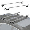 HOMCOM 2pc Roof Rack Car Roof Top Lockable Aluminum Cross Bars Adjustable Baggage Luggage Carrier, Silver (49\")
