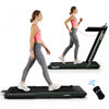 Superfit 2.25hp 2 In 1 Folding Treadmill W/ Speaker Remote Control App Green