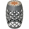 Outsunny Decorative Garden Stool Outdoor Side Table Footstool Plant Stand