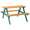 Outsunny Kids Picnic Table, Wooden Kids Table And Chair Set Outdoor Activity For Girls Boys Gift Age|Outsunny Table De Pique-nique Pour Enfants, Ensemble Table Et Chaises En Bois Pour Enfants, Activite