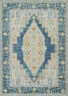 Kinsley Traditional 9'3\" x 11'10\" Area Rug in Blue Indoor Area Rug