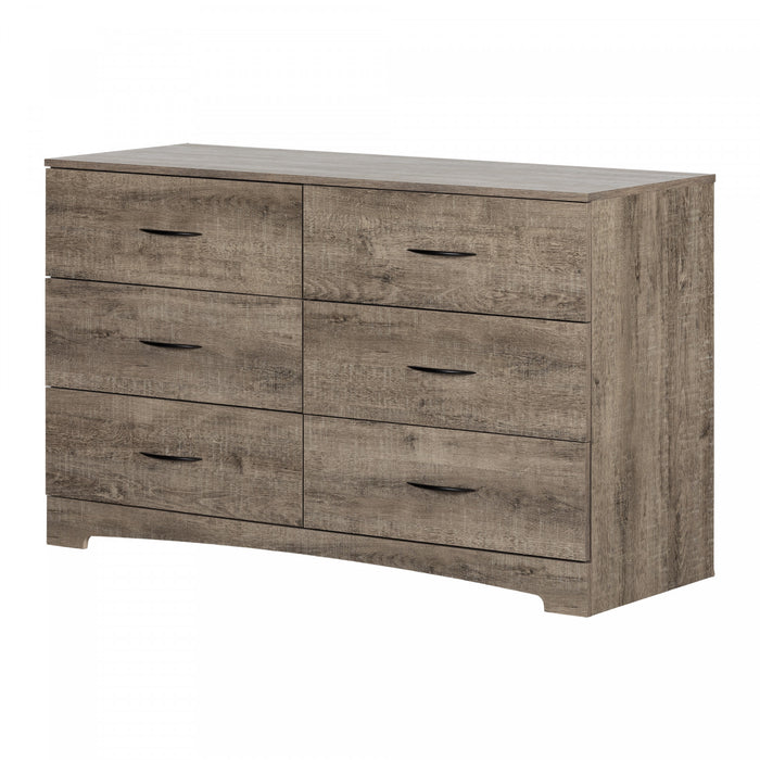 Step One 6-drawer Dresser - Weathered Oak 