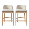 Calista Rubber Wood Counter Stool Set of 2,Natural | Calista – Lot de 2 tabourets de comptoir en bois d’hevea, finition naturelle