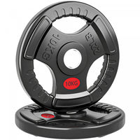 Soozier 2 x 22lbs Weight Plates Set, 2-Inch Barbell Weights Set