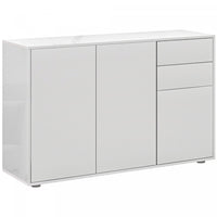 HOMCOM Kitchen Sideboard with Push-Open Drawers and Storage Cabinets