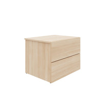 Nordika James Nightstand with 2-Drawers - Natural Blonde Oak