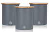 Salton Swan Nordic Grey Cannisters - Set of 3