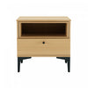 Amara Modern 20\" Nightstand in Light Oak (1-Drawer)