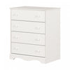 Angel 4-drawer Chest Dresser - Pure White 