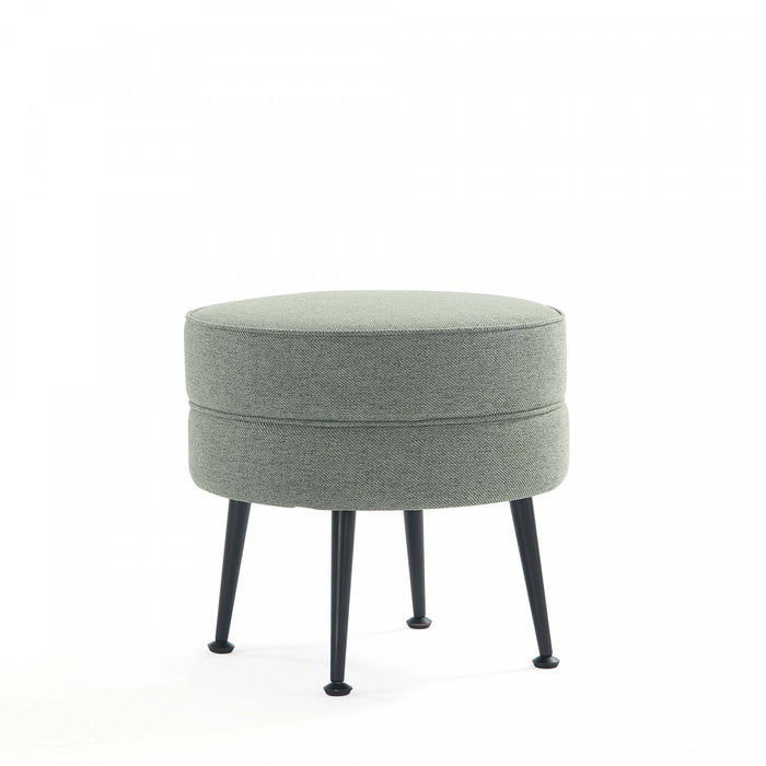 Bailey Mid-Century Modern Upholstered Accent Ottoman in Sage Green