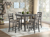 Mosse 5pc Counter Height Dining Set - Grey 