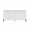 Abbey Modern 67\" Sideboard in Maple and Off White