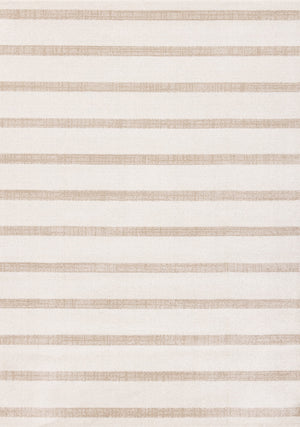 Covington Modern Neutral Striped Indoor Area Rug - 7'10