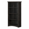 Gascony 4-Shelf Bookcase Rubbed Black - South Shore